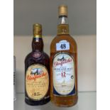 Whisky; Glenfarclas 15 Year Old 700ml and Glenfarclas 12 Year