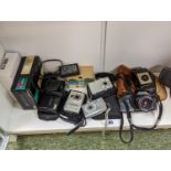 Collection of assorted Vintage Cameras inc. Kodak Brownie, Pentax etc