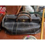 Midland Bank Leather Gladstone type bag