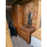 Oak Dressing table and matching oak Wardrobe