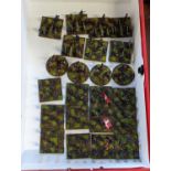 Collection of Hand Painted Plastic 25mm Danes Infantry Soldiers