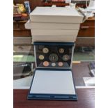 Collection of 1990s Proof Coin sets boxed (9)