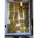 Collection of Hand Painted Plastic & Metal 25mm American Civil Confederate Soldiers