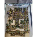 Collection of Hand Painted 25mm Russian Crimea Infantry and Artillery