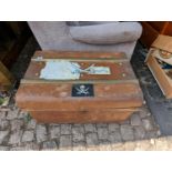 Vintage Metal Chest and Contents