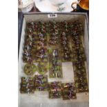 Collection of Hand Painted Plastic & Metal 25mm Russian Napoleonic Soldiers