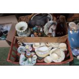 2 Boxes of assorted ceramics inc. Royal Staffordshire, Jersey Pottery etc