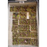 Collection of Hand Painted Plastic 25mm American Civil War Confederate Soldiers