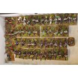 Collection of Hand Painted Plastic 25mm Great Northern Russians Soldiers