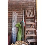 2 Wooden Ladders and 2 Clothes driers