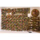 Collection of Hand Painted Plastic 25mm 19thC Garibaldini Soldiers