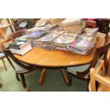 20thC Oak Dining table on cruciform base