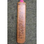 Sykes Australia Test 1948 Commemorative miniature cricket bat