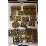 Collection of Hand Painted Plastic 25mm French Artillery Soldiers