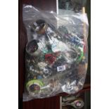 Large Bag of Assorted Jewellery to include Bangles, Necklaces etc