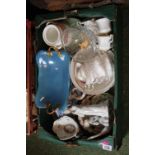 Box of assorted Ceramics inc. Dresden, Carlton ware etc