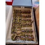 Collection of Hand Painted Plastic 25mm Mexican American Soldiers