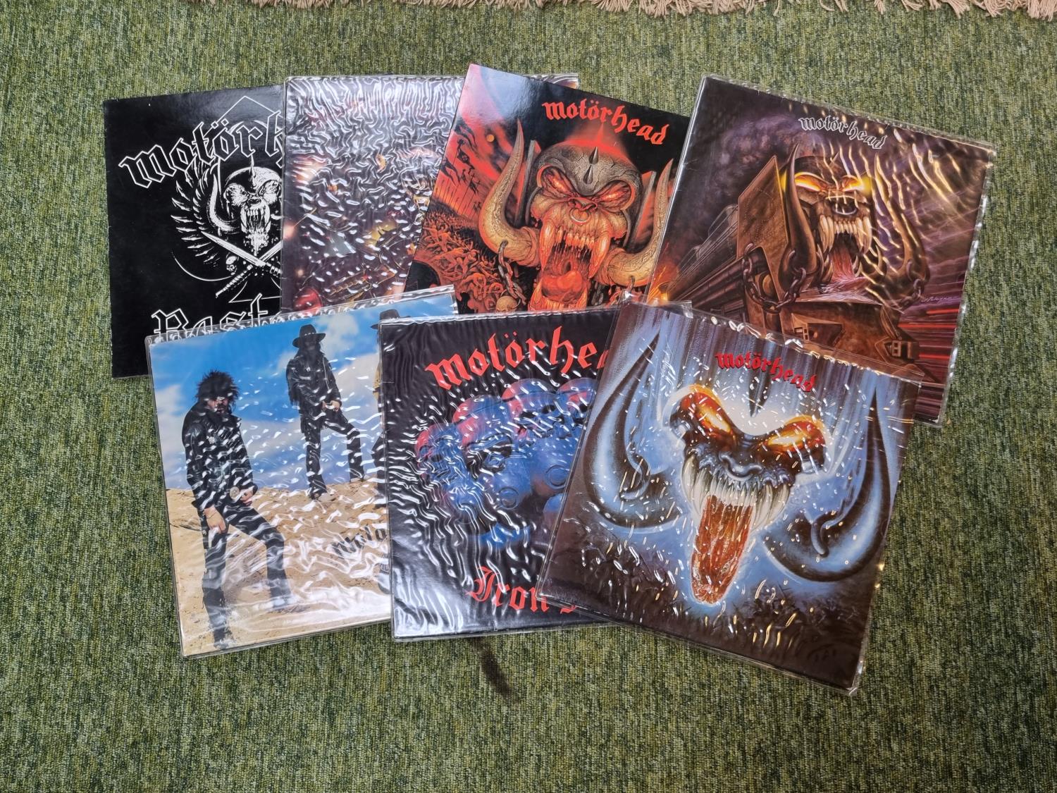 Collection of Motorhead Vinyl Records to include Bomber, Rock N Roll, Iron fist etc (7)