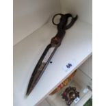 Pair of Antique Tailors Shears Size 7 by R Heintsch inventor of Newark NJ USA