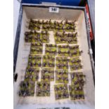 Collection of Hand Painted Plastic 25mm Mexican American Soldiers