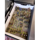 Collection of Hand Painted Plastic 25mm WW! Early French Soldiers