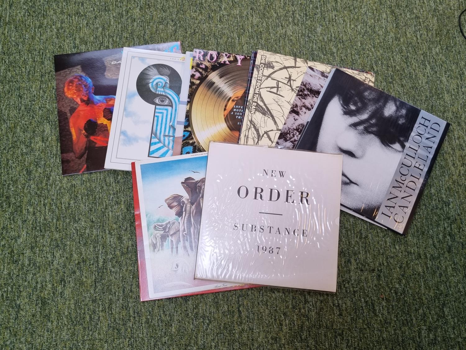 Collection of New Wave Vinyl Records to include NEw Order Substance 1987, Elvis Costello, The