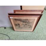 3 Oak framed Cecil Aldin prints