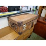 Vintage Travelling case with a collection of assorted Horse Tack