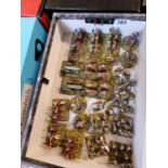 Collection of Hand Painted Plastic 25mm Napoleonic French Cavalry & Artillery Soldiers