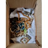 Collection of assorted Costume Brooches and jewellery
