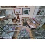 Collection of assorted SIlver items inc. Pair of Silver Sauce boats, Sugar Caster, Cruet ware etc (