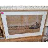 Framed Watercolour 'Sketch at Lyme Regis by Walter E Spradbury' 1889 - 1969