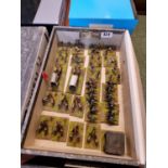 Collection of Hand Painted Plastic 25mm American Civil War Federal Cavalry Soldiers