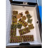 Collection of Hand Painted Plastic & Metal 25mm Allied Cavalry & Artillery