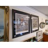 Pair of Framed Reproduction Equine prints
