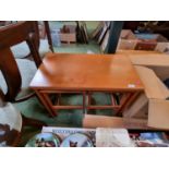 Mid Century Fold over table with side tables integral