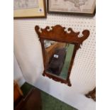 Georgian Walnut framed wall mirror