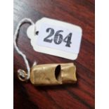 Interesting Sampson Mordan Co 18ct Gold Whistle 7g total weight