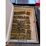 Collection of Hand Painted Plastic 25mm Allied Napoleonic Infantry Brunswick Soldiers