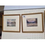 2 Watercolours of the lake district by Alan White