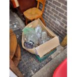 2 Boxes of assorted Glassware and bygones