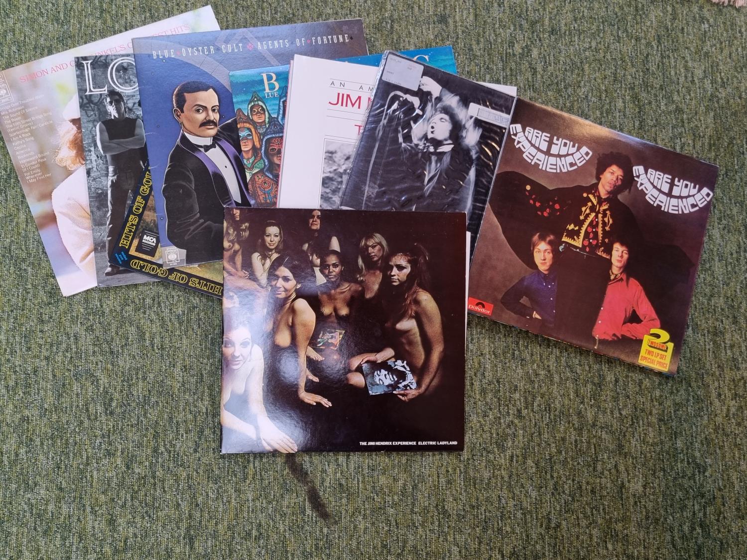 Collection of Vinyl Records to include Jimi Hendrix Electric Ladyland, Doors etc (10)