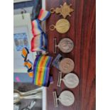 3 WW1 Medal group for Pte W Spaxman East Lancashire Regiment and assorted other medals