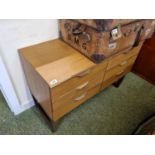 Mid Century Europa chest of 6 drawers with cup handles