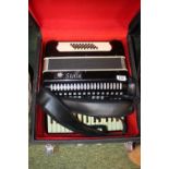 Stella Piano Accordion in fitted case