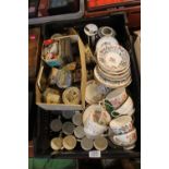 Collection of assorted Tea ware, Tobacco tins and a Pair of Delmar of Paris Binoculars