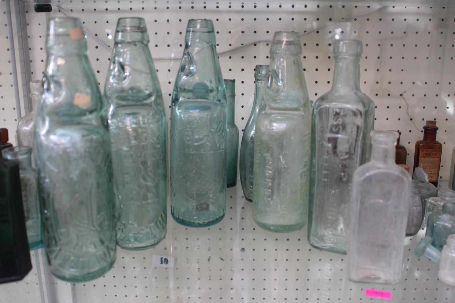 Collection of Antique Bottles to include Seeds of Preston Codd bottle, green glass Poison not to - Image 4 of 5