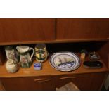 Poole General Wolfe 1797 Collectors plate and assorted ceramics