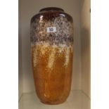 Large West German Vase of Brown to tan