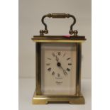 Rapport of London Brass cased Carriage clock